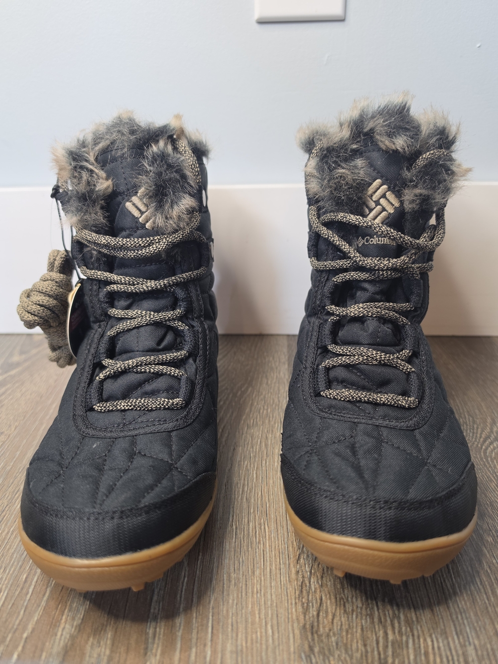 NWT Columbia Minx Shorty III Waterproof Omni-Heat Faux Fur Boots Size 6.5